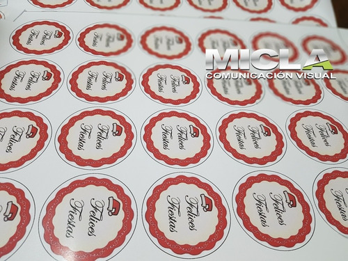 500 Stickers 4 Cm Etiquetas Vinilo Autoadhesivas Troquel..