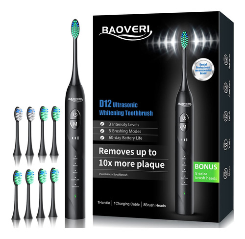 Baoveri Cepillo De Dientes Electrico Con 8 Cabezales De Cepi