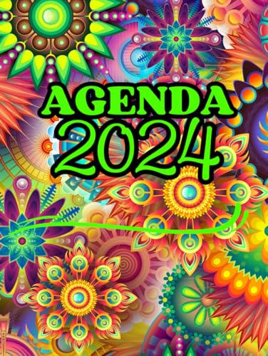 Agenda Mandala 2024 Tapa Dura Con Frases Motivacionales: El