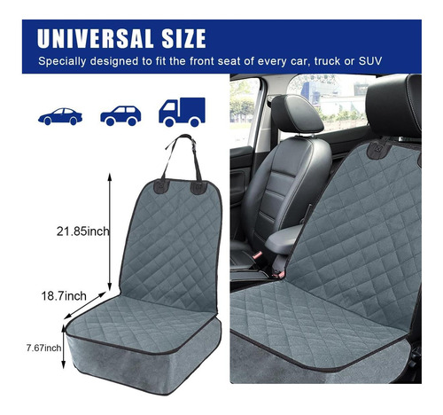 Ziciner Funda Para Perro Para Asiento Delantero De Coche, De