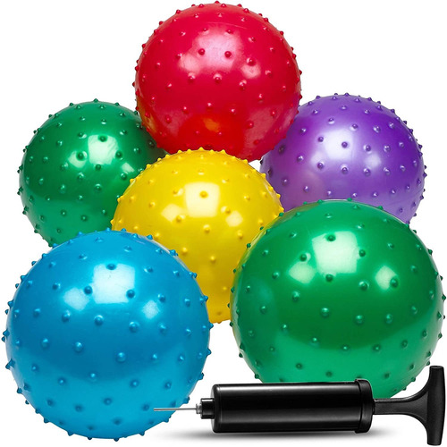 Bolas De Knobby - Paquete De 6 Bolas Sensoriales De 7.0 En Y