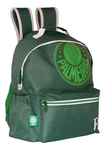 Mochila Esportiva Escolar De Costas Palmeiras Verdão Xeryus Cor Verde