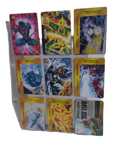 Cartas Juego Over-power Marvel Originales 1996 - 40 Cartas -