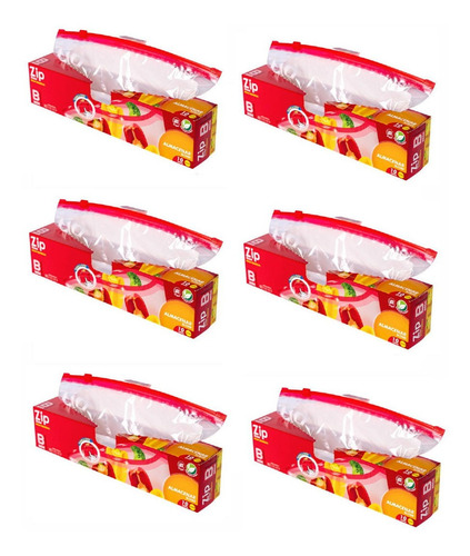 Bolsa Hermética Eco Reutilizable Libre Bpa Caja X60 Bolsas