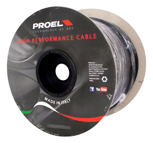 Proel Hpc110bk 100m Sonido Profesional, Sin Interferencias