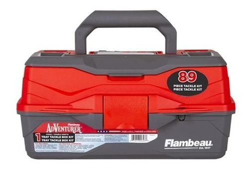 Caja Pesca Adventurer Con 89 Accesorios Rojo Flambeau 6381td