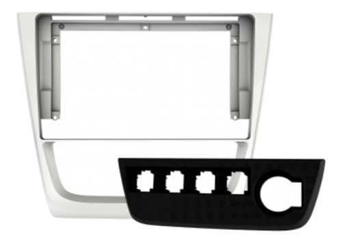 Marco plateado Gol Voyage Saveiro G6 Multimedia de 9 pulgadas