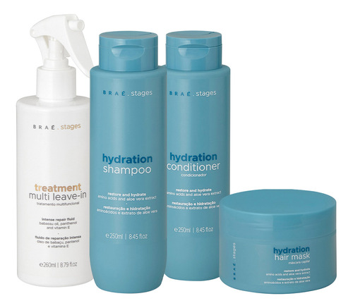 Kit Braé Stages Hydration Home Care Multi Leave-in