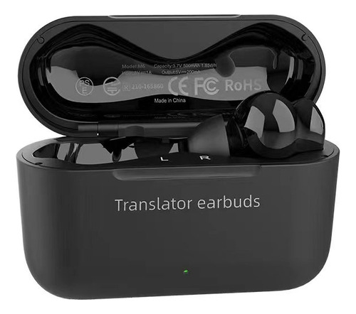 Auricular De Traducción Bluetooth Inteligente M6 Negro