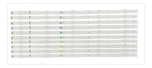 Tiras Leds Hisense 55du6070 55h6d Nuevos 10 Tiras 5 Leds 3v