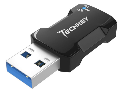 Adaptador Usb Wifi De 1200 Mbps Para Pc, Techkey Mini Wir...