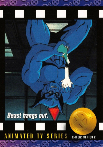 Estampa Tarjeta Marvel Xmen 1993 Series 2 Beast Hangs # 96