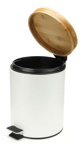 Imagen 4 de 10 de Tacho De Basura Cesto Residuos 5 Litros Pedal Cocina Baño