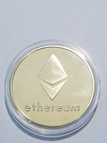Moneda Metalic Ethereum Gold Coin Colección Edición Limitada