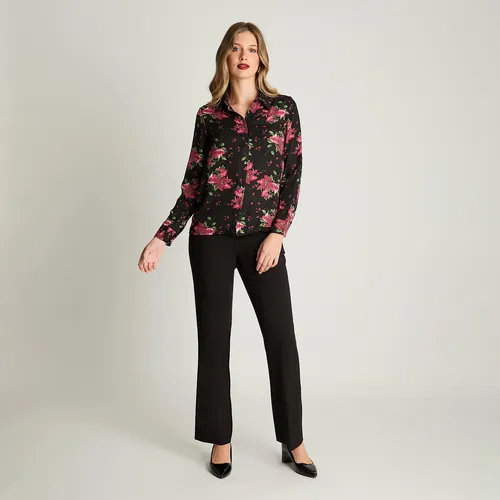 Blusa Camisera Manga Larga Burdeo Mujer Moda Hasta Xxxl