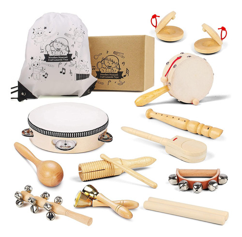 Juego De Instrumentos De Percusión Para Niños Música Educati