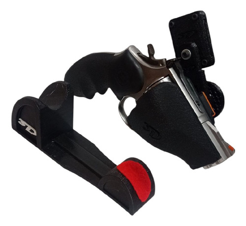 Soporte Para Revolver 2 Ideal Fbi Zurdo/diestro Negro