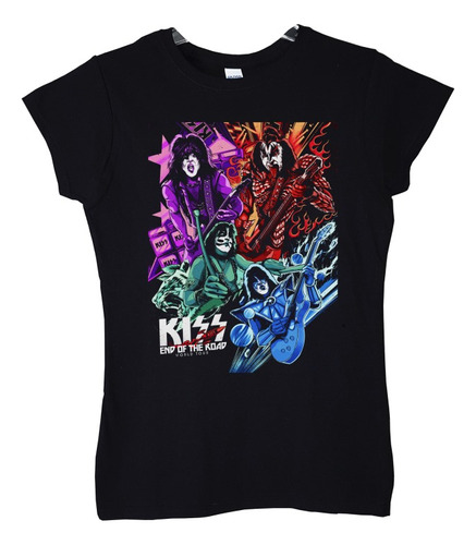 Polera Mujer Kiss End Of The Road World Tour Rock Abominatro