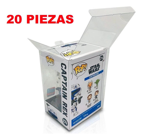 Funko Pop - Protector Para Funko Pop Semirigido (20 Piezas)