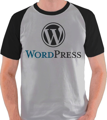 Camiseta Blog Site Logo Internet Camisa Raglan