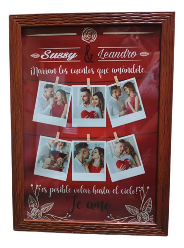 Cuadros Con Fotos Personalizados Tamaño A4 San Valentín