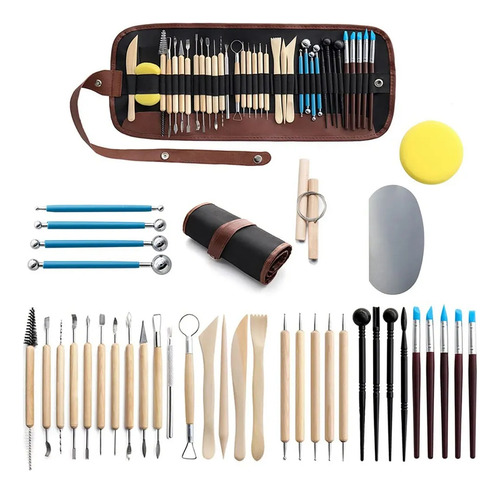 Herramienta Cerámica Arcilla Moldear Decorar Modelado Kit 38