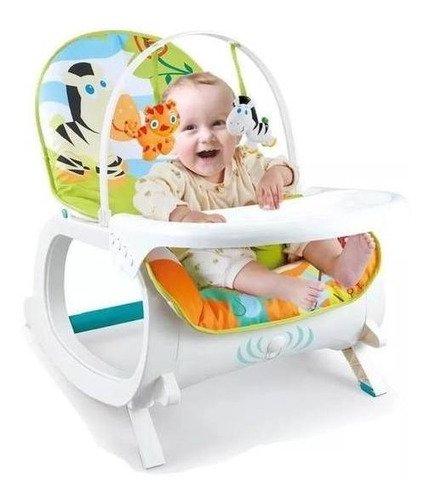 Silla De Comer (mesita Y Silla Vibradora Para Bebe 3 En 1 