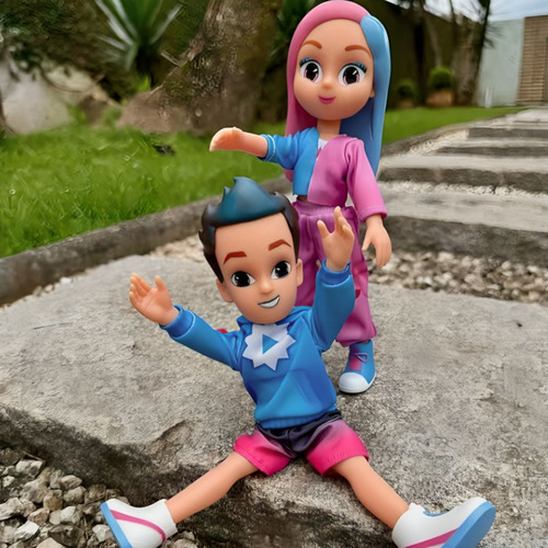 Boneco 26cm Youtube Dudu E Carol - Bbra