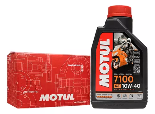 Motul 104092 7100 4T Synthetic Ester Motor Oil - 10W40 - 4L.