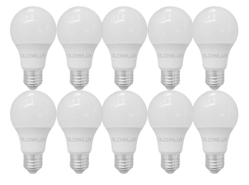 Pack X10 Lampara Led 12w = 90w Luz Fría 6500k Glowlux E. A Color de la luz Blanco frío