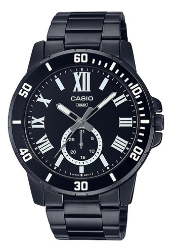 Reoj Casio Negro Hombre Mtp-vd200b-1b 100% Original