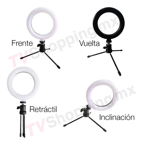 Lámpara Aro Profesional Tutoriales Foto Video + Tripie