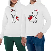 Comprar Duo Sudadera Con Gorro Con Dibujo Rompecabezas Corazon 725