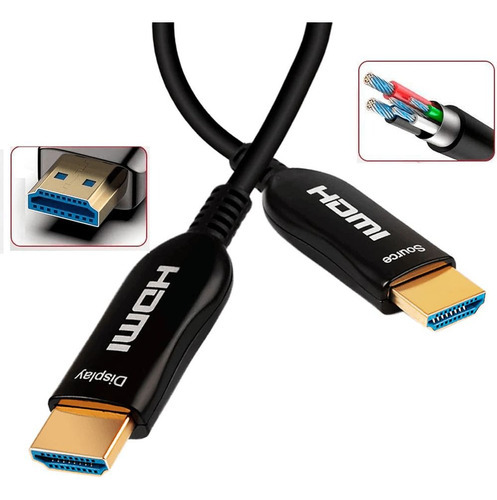 Cabo De VídeoCabos Golden 08.052CG Hdmi 2.0 18gbps 4k Hdr Óptico 20m