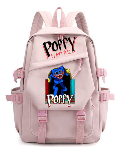 Mochila con amapola Playtime Huggy Wuggy para niños Cor Pink7