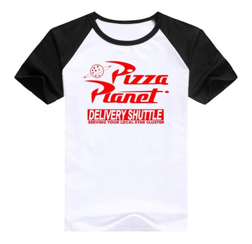 Remera Pizza Planet Logo Aesthetic Spun Adulto/niño Unisex