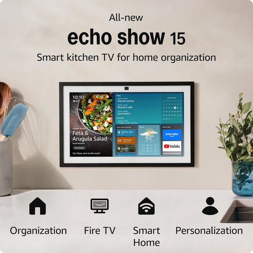 Amazon Echo Show 15 Hd 15.6 C/alexa Y Fire Tv Integrado