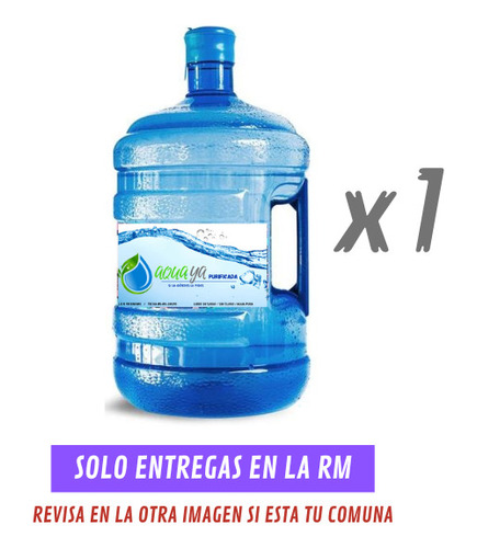 Recarga De Agua Purificada 10 Lts, 1 Unidad Solo Rm