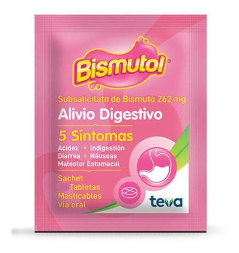 Bismutol Masticable 8 Comprimidos