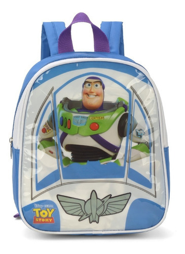 Mini Mochila Costas Toy Story Buzz Lightyear Azul Luxcel