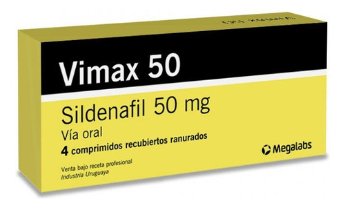 Vimax50® Megalabs 50 Mg X 4 Comp. Masticables | Sildenafil
