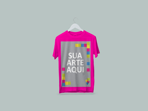 Camiseta Sua Estampa Logo Arte Pronta Entrega Personalizada