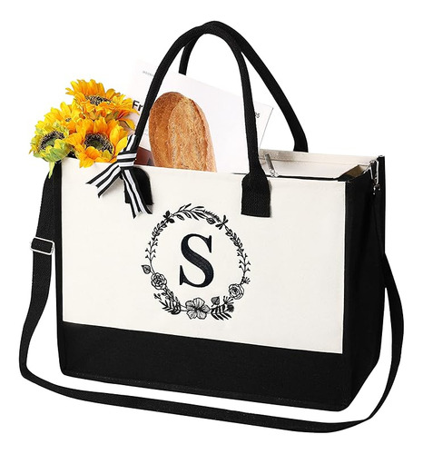 Personalized Bags For Women Tote Bag For Women Initial Tote