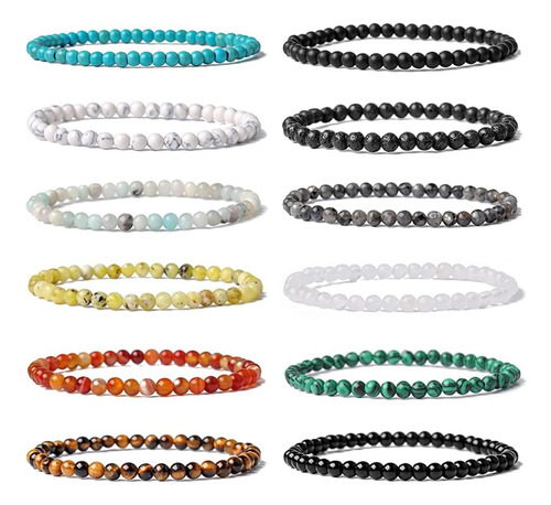 Ximeo 12 Pulseras De Energía De Piedras Preciosas Semiprecio