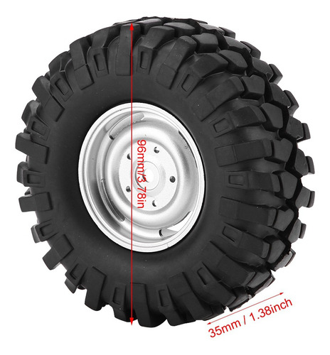 Accesorio Rc, Neumático De Goma 4pcs, Escala 1/10 Rc Crawler