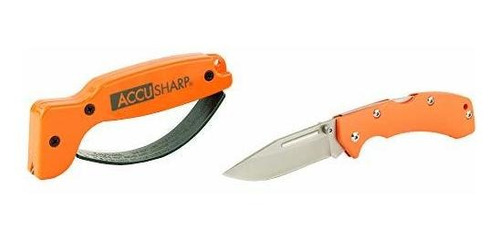 Accusharp 716c Sacapuntas Y Navaja Combo Naranja G10