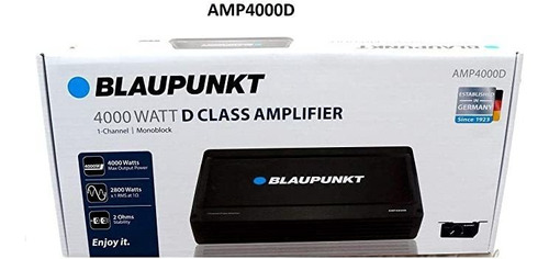 Blaupunkt Ampd W Max 1-ch Monoblock Clase D Amplificador De.