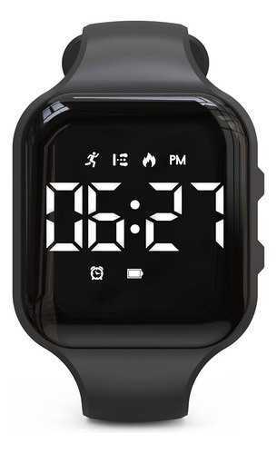Reloj Led Sin Bluetooth, Podometro Digital, Con Conteo De Pa