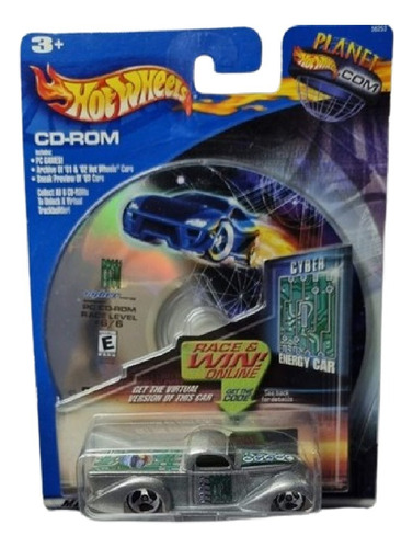 Hot Wheels Super Smooth 2002 Energy Cars #6 Cd-rom Cinza