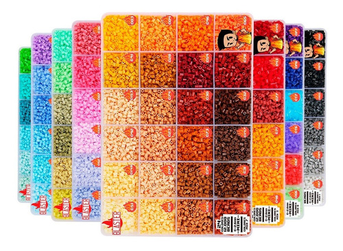 8 X Caja Col.- 96.000 Hama/perler Beads Mini 2.6mm | Blaster